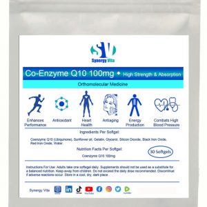 Coenzyme Q10, antiaging, antioxidant, energy production high strength and high absorption to help people stay fit and healthy.