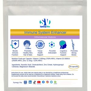 Synergy Vita health supplements to enhance the immune system and protect the body from infection and toxic substances.