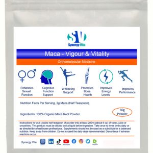 This Synergy Vita high quality supplement contains 100% organic Maca to support your sexual health and performance.