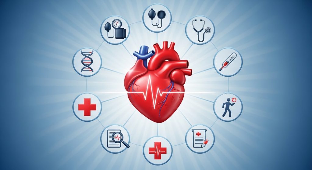 Client receiving a comprehensive health check in a modern, calm clinical setting, reflecting proactive wellbeing and professional care.